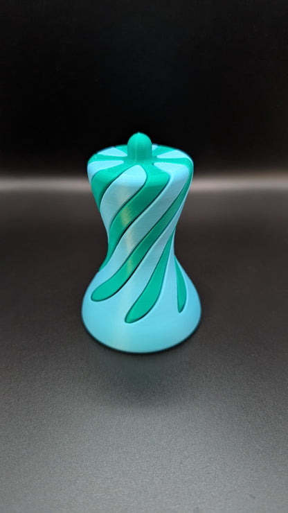 3d printed custom spiral pawn fidget toy