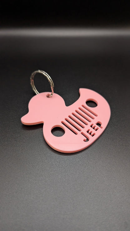 3d printed jeep duck keychain