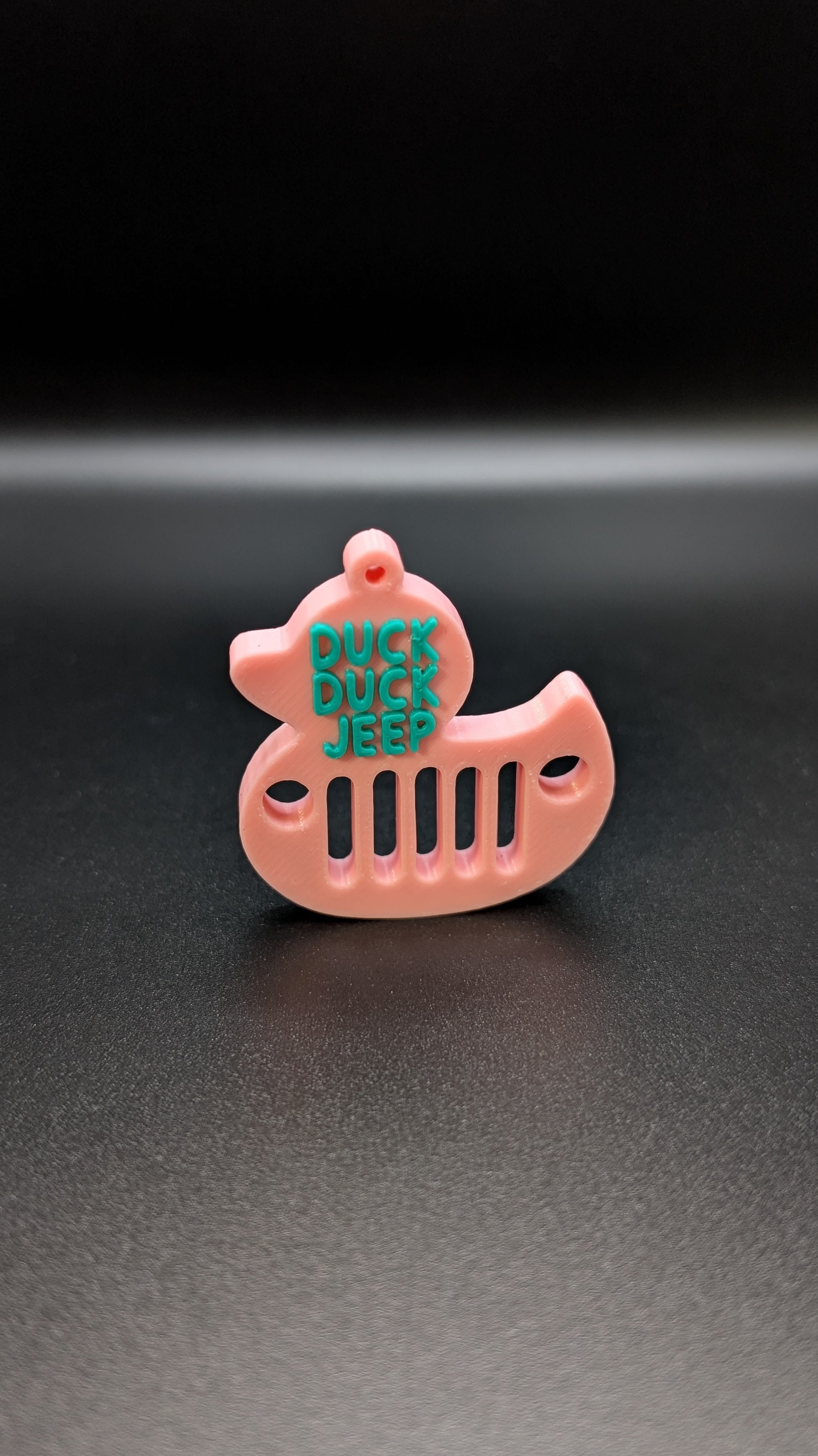 3d printed jeep duck keychain