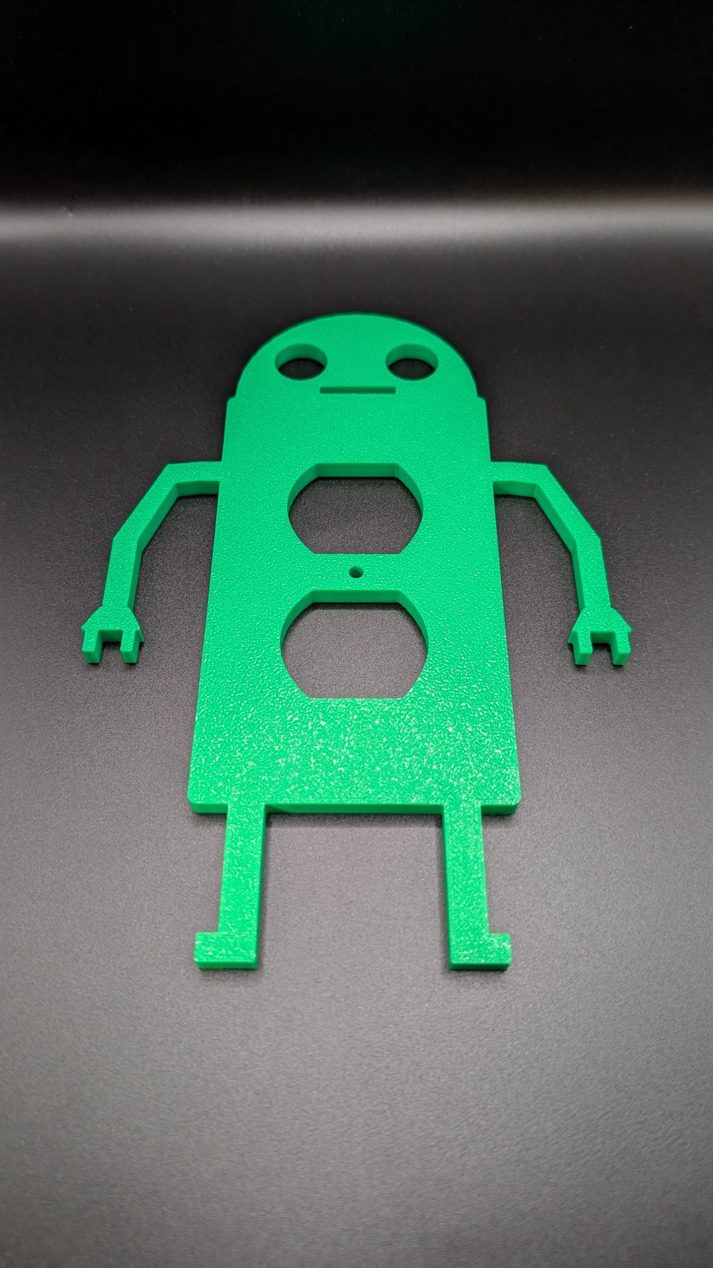 3d printed custom robot outlet cover for kids room or game room