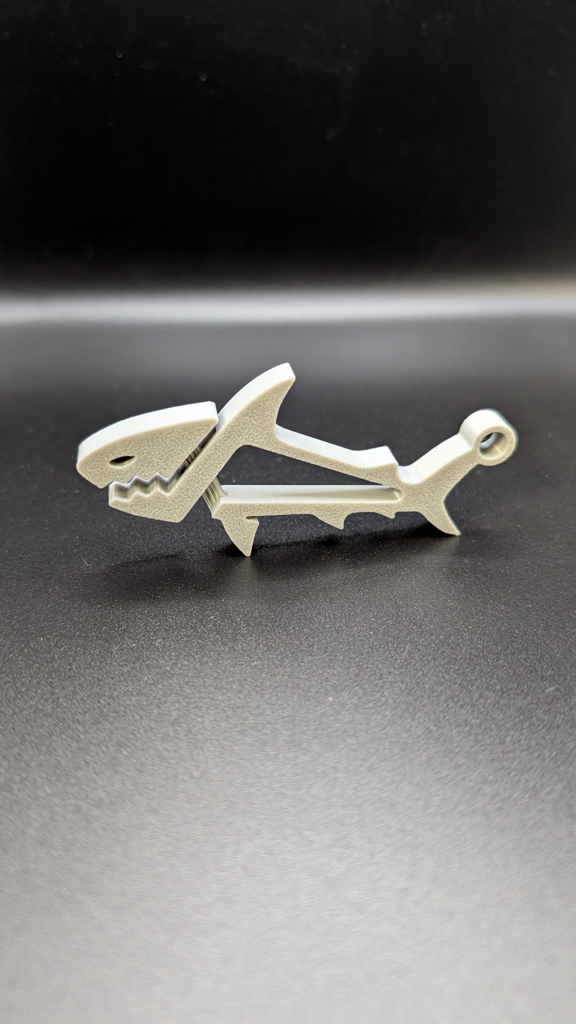 3d printed custom shark keychain