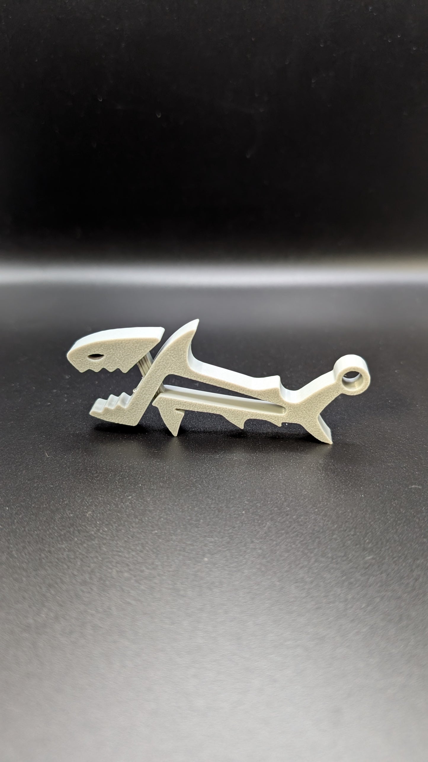 3d printed custom shark keychain