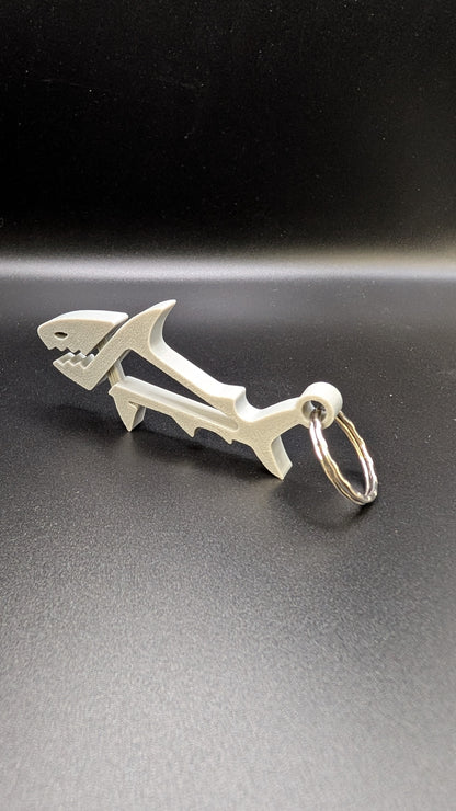 3d printed custom shark keychain