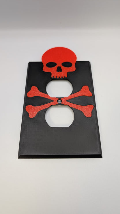 3d printed custom skull and bones outlet cover