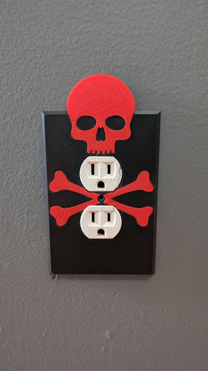 3d printed custom skull and bones outlet cover